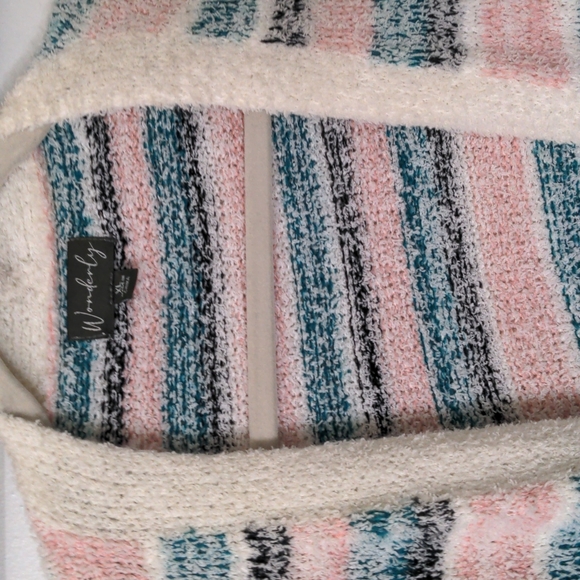 Striped cardigan with pockets - Picture 3 of 4